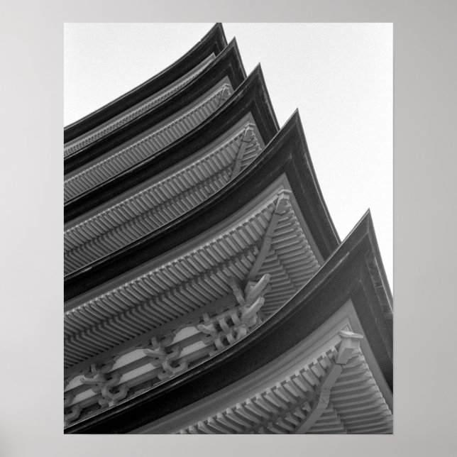 Asia, Japan, Miyajima. Temple detail Poster (Front)