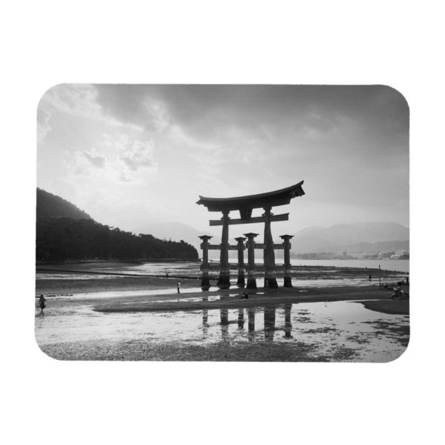 Asia, Japan, Myajima. Torri Gate Magnet (Horizontal)