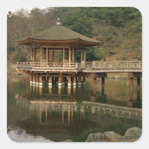 Asia, Japan, Nara, Temple in Nara Square Sticker