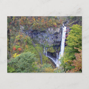 Asia, Japan, Nikko. Kegon waterfall of Nikko, a Postcard