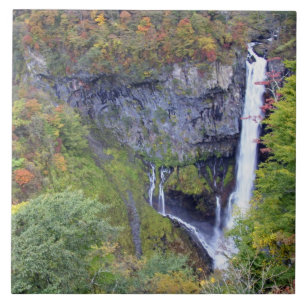 Asia, Japan, Nikko. Kegon waterfall of Nikko, a Tile