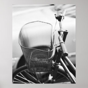 Asia, Japan, Tokyo. Bike basket in the Ginza Poster