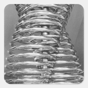 Asia, Japan, Tokyo. Coiled pipe, Tepco Energy 2 Square Sticker