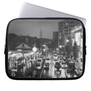 Asia, Japan, Tokyo. Evening, Harajuku Station, Laptop Sleeve