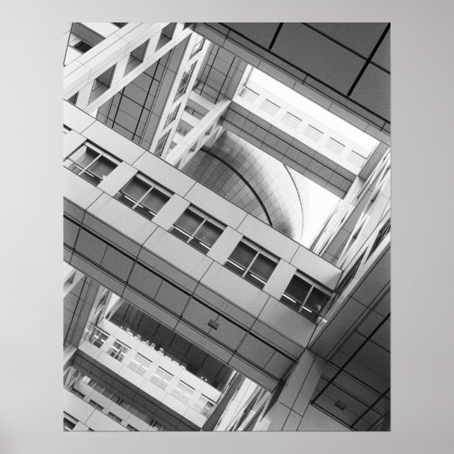 Asia, Japan, Tokyo. Fuji TV Building, Odaiba Poster (Front)