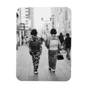 Asia, Japan, Tokyo. Geishas on the Ginza. Magnet