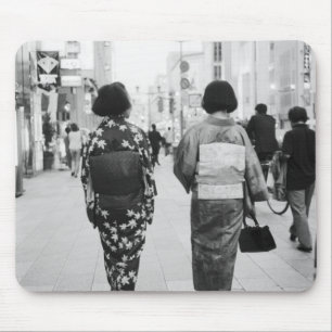 Asia, Japan, Tokyo. Geishas on the Ginza. Mouse Mat