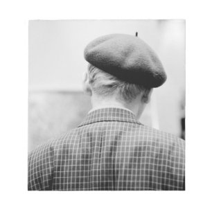 Asia, Japan, Tokyo. Man with Beret, Tokyo Metro Notepad