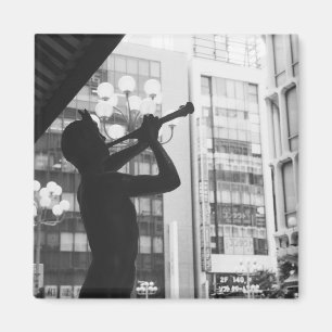 Asia, Japan, Tokyo. Music statue, Shibuyaku Magnet