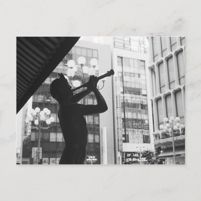 Asia, Japan, Tokyo. Music statue, Shibuyaku Postcard (Front)