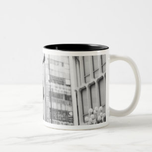 Asia, Japan, Tokyo. Music statue, Shibuyaku Two-Tone Coffee Mug