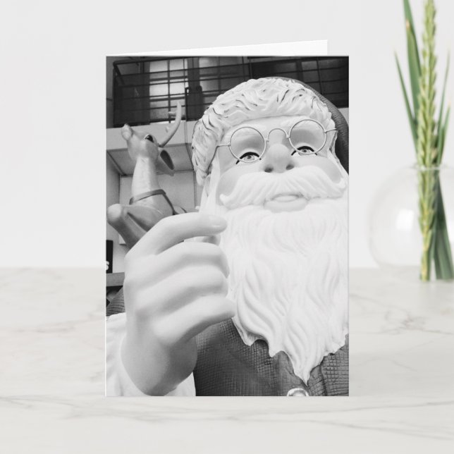 Asia, Japan, Tokyo. Santa Claus in Ikebukuro Holiday Card (Front)