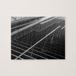 Asia, Japan, Tokyo. Stairs, Tokyo International 2 Jigsaw Puzzle