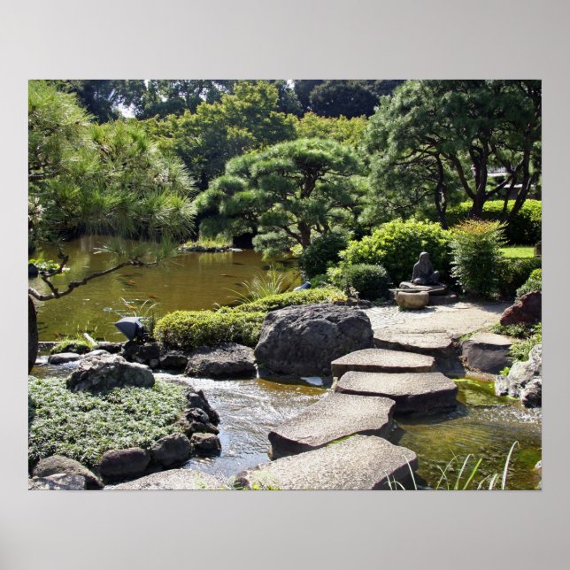 Asia, Japan, Tokyo. The Japanese Garden at the Poster (Front)