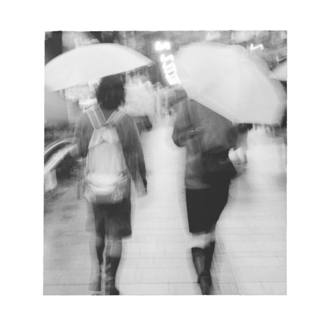 Asia, Japan, Tokyo. Young women and umbrellas. Notepad (Front)