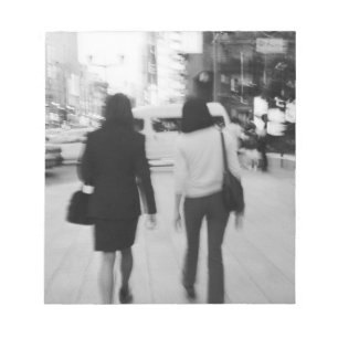 Asia, Japan, Tokyo. Young women on the Ginza. Notepad