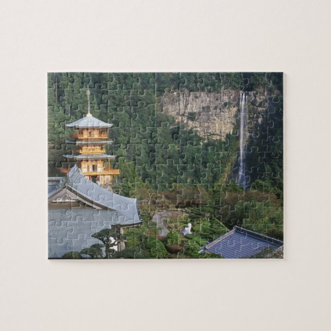 Asia, Japan, Wakayama, Katsuura, Kumano Nachi Jigsaw Puzzle (Horizontal)