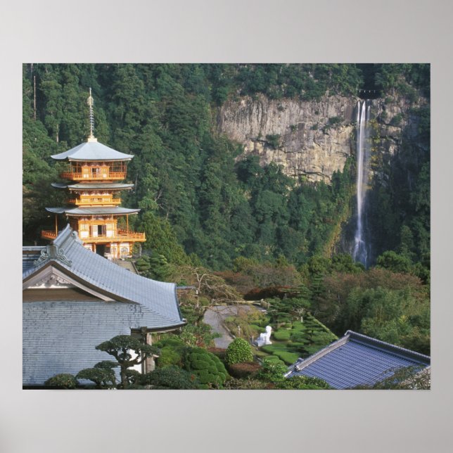 Asia, Japan, Wakayama, Katsuura, Kumano Nachi Poster (Front)