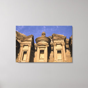 Asia, Jordan, Petra. El Deir, the Monastery. 2 Canvas Print