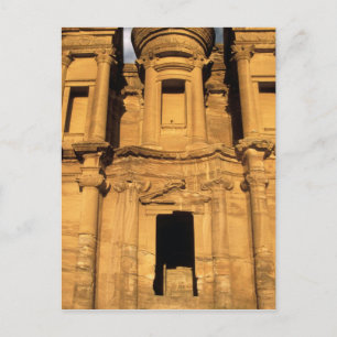 Asia, Jordan, Petra. El Deir, the Monastery. Postcard