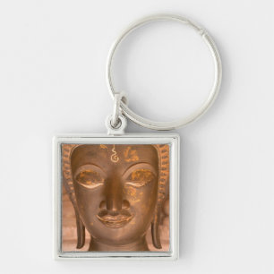 Asia, Laos, Vientiane, Bronze sculpture at Wat Key Ring