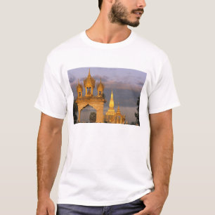 Asia, Laos, Vientiane. That Luang Temple. T-Shirt