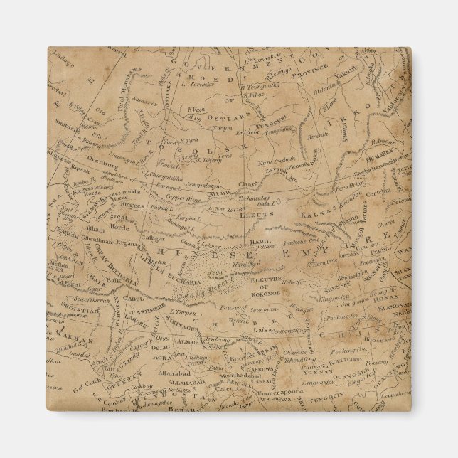 Asia Map 3 Magnet (Front)