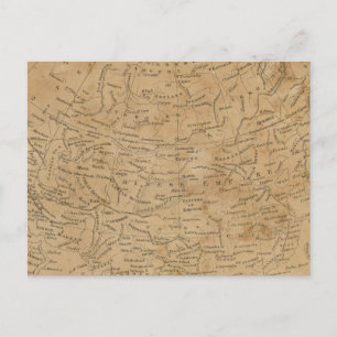 Asia Map 3 Postcard