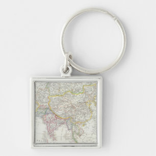 Asia Map Key Ring
