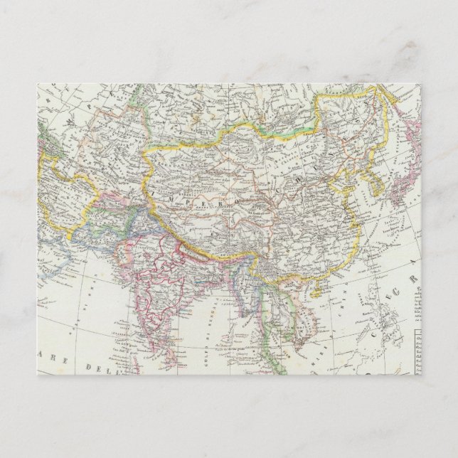 Asia Map Postcard (Front)