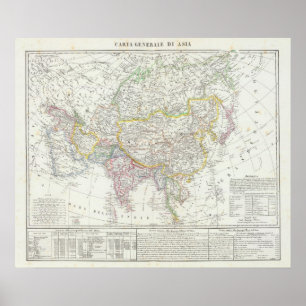Asia Map Poster