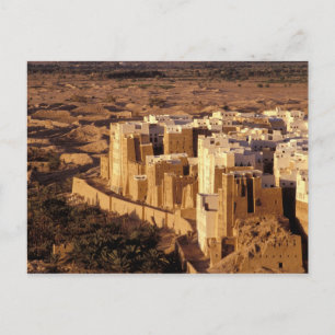 Asia, Middle East, Republic of Yemen, Shibam Postcard