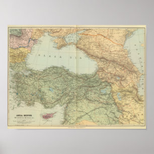 Asia Minor, Caucasus, Black Sea Poster