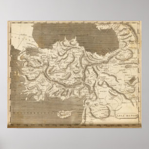 Asia Minor Map by Arrowsmith Poster