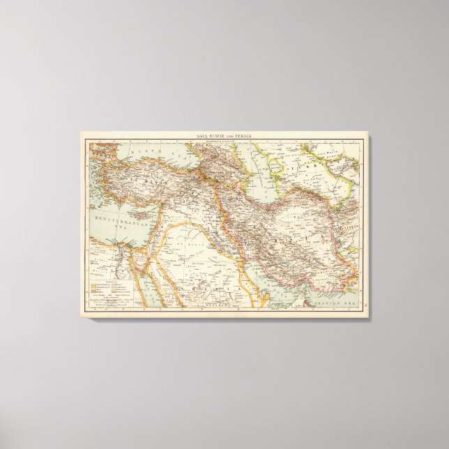 Asia Minor, Persia Canvas Print (Front)