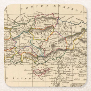 Asia Minor Square Paper Coaster