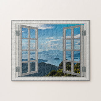 Asia Mountains Amazing View Fab Ocean Jigsaw Puzzl Jigsaw Puzzle