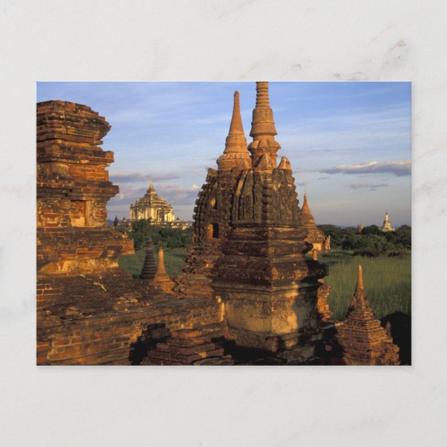 Asia, Myanmar, Bagan. Ancient temples and Postcard (Front)