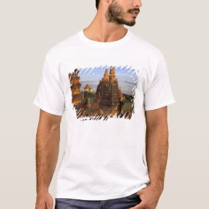 Asia, Myanmar, Bagan. Ancient temples and T-Shirt