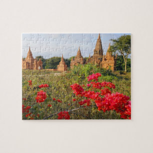 Asia, Myanmar (Burma), Bagan (Pagan). A Bagan Jigsaw Puzzle
