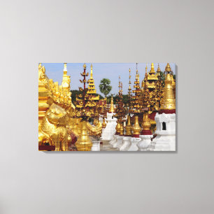 Asia, Myanmar (Burma), Bagan (Pagan). The Shwe 5 Canvas Print