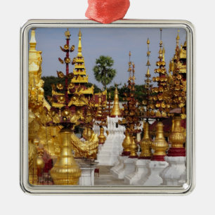Asia, Myanmar (Burma), Bagan (Pagan). The Shwe 5 Metal Tree Decoration