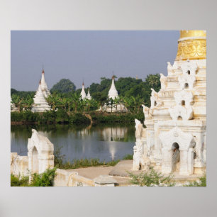 Asia, Myanmar (Burma), Mandalay. A buddhist Poster