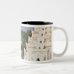 Asia, Myanmar (Burma), Mandalay. A buddhist Two-Tone Coffee Mug