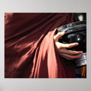 Asia, Myanmar (Burma), Mandalay. Novice monks Poster