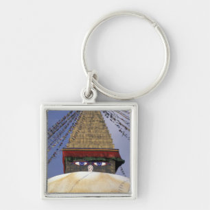 Asia, Nepal, Kathmandu. Bouddhanath Stupa. 2 Key Ring