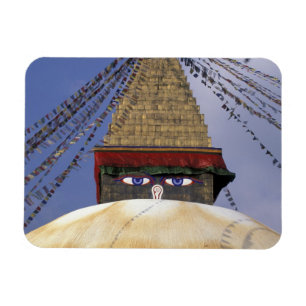 Asia, Nepal, Kathmandu. Bouddhanath Stupa. 2 Magnet