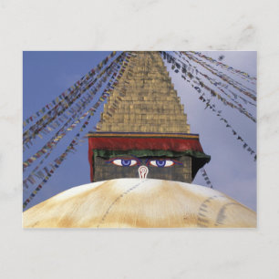 Asia, Nepal, Kathmandu. Bouddhanath Stupa. 2 Postcard