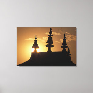 Asia, Nepal, Kathmandu. Bouddhanath Stupa. Canvas Print