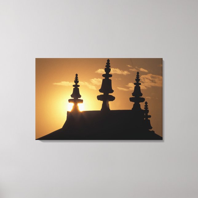 Asia, Nepal, Kathmandu. Bouddhanath Stupa. Canvas Print (Front)